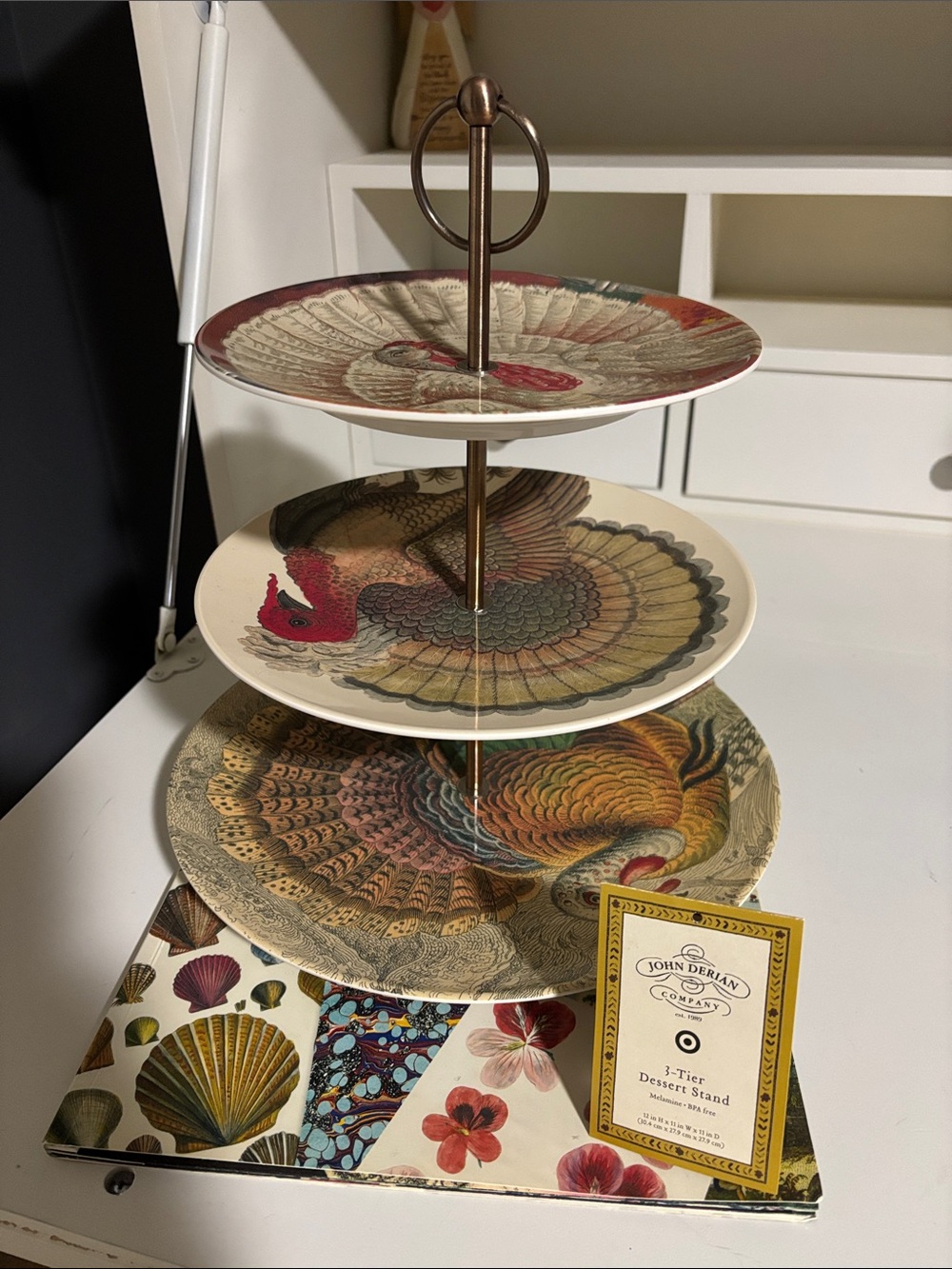 John Derian 3-Tier Dessert Stand - Multicolor